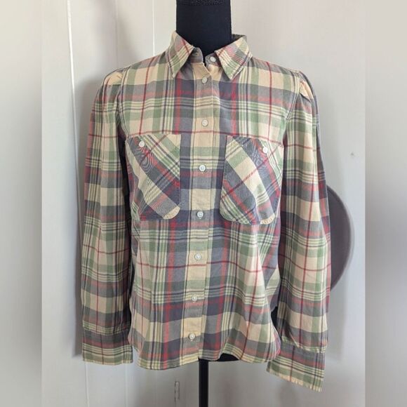 Ralph Lauren Black Label Plaid Top S Preppy Countryside Equestrian Ranch Western - Picture 3 of 12